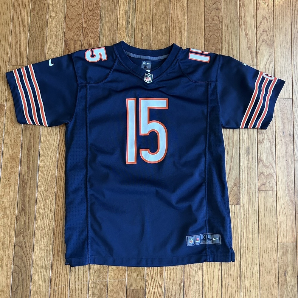 NFL Jersey Marshall #15 Blue Youth XL 18-20 Chicago Bears Nike On Field